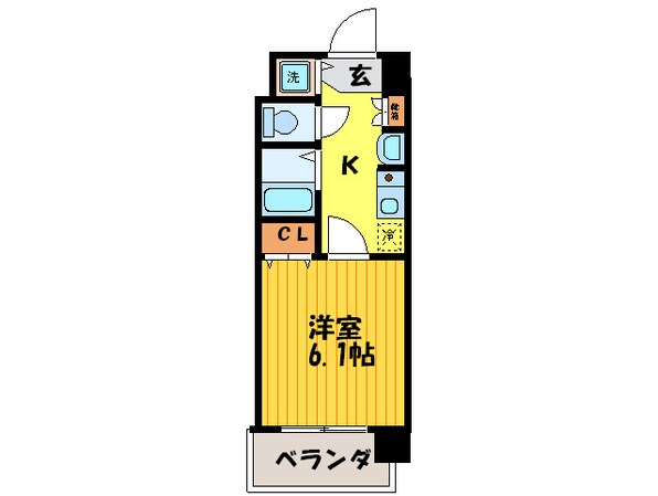 スワンズ京都二条城北（２０２）の物件間取画像